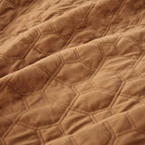 3 Piece Velvet Quilt Set Rust King/Cal King B03597649