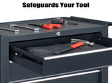 Single-bottom cabinet 4-draw, steel, black 330lb instrument cart, storage room 08302619