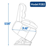 ZUN Lift Recliner Chair Heat Massage Dual Motor Infinite Position Up to 350 LBS Large Electric Power W1803P151609