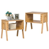 2 bamboo bedside tables, side table and coffee table 81234102