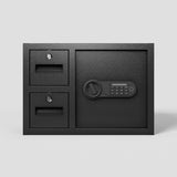 Steel Security Safe and Lock Box with Electronic Keypad - Secure Cash, Jewelry, ID Documents, W396P278366