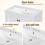 ZUN 30" White Bathroom Vanity Single Sink, Combo Cabinet Undermount Sink, Bathroom Storage Cabinet 49208609