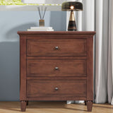 ZUN 3-Drawer Nightstand Storage Wood Cabinet 63404507