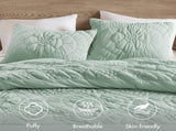 3-Piece Full/Queen Comforter Set,Sage B035P408221