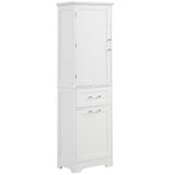 ZUN Tall Bathroom Storage Cabinet, Freestanding Storage Cabinet with Two Different Size Drawers and 14268770