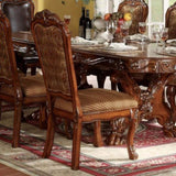 Beige and Cherry Oak Padded Side Chair B062P209244