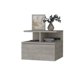 Augusta Floating Nightstand with 2-Tier Shelf and 1-Drawer B128P176116
