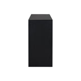 U_STYLE Acacia Wood Veneer Simple Entryway Table with Wavy Design,Suitable for Study,Entryway, N711P225790B