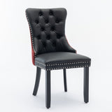 A&A Furniture, Nikki Collection Modern, High-end Tufted Solid Wood Contemporary PU and Velvet W1143P151482