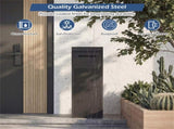 Anti-Theft Package Delivery Box with Code Lock, Galvanized Steel Parcel Drop Box for Outdoor Porch 67911465