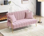 ZUN [New Design] Modern and comfortable beige Australian cashmere fabric sofa, comfortable loveseat with W2272P143271