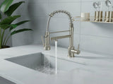 Kitchen Faucet with Pull Down Sprayer, Touch On Single Handle 2- Function Stainless Steel Spring 46626582