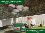 2 Compartment Roll Out Nesting Box with Plastic Basket, Egg Nest Box Laying Box Hens 49949210