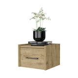 Elfrida Wall-Mounted Nightstand, Sleek Single-Drawer Design with Spacious Top Shelf B128P148913