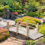 5 ft Wooden Garden Bridge Arc Footbridge 23534540