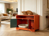 Wooden Cat Box Cabinet 53064301