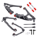 10pcs Front Upper Lower Control Arms Tie Rods fit for Chevy Silverado GMC Sierra 1500 45631895