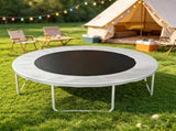 Black 12' Trampoline Replacement Mat 72 V-Hooks, Fits 5.5" Springs, for Backyard Old Trampoline 13394993