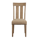 Beige and Maple Open Back Side Chairs B062P186532