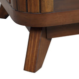 Rectangular Wood Coffee Table for Living Room, 41.5-Inch Coffee Table with Solid Wood Legs, Wood W1202P177316