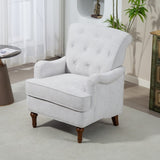 Accent Chair With Comfy Chenille Club Fabric,Comfy Upholstered Living Room Arm Chair,Springs W3042P262909