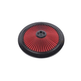 14" x 3" Red Air Cleaner Kit Recessed Black Trim for Carburetor with 5 1/8" Neck 23634033