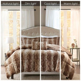 Full/Queen 4PC Faux Fur Comforter Set B03596921