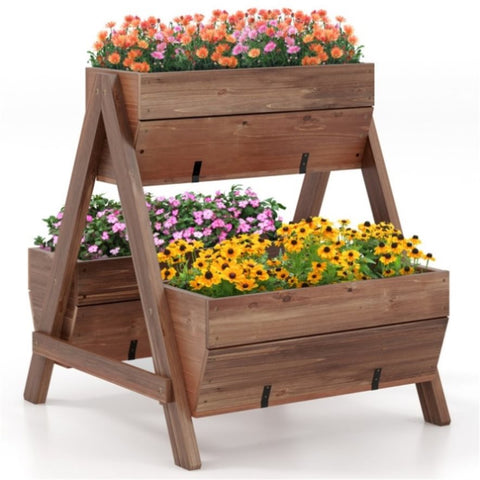 ZUN 26" Wooden elevated garden bed 72694384