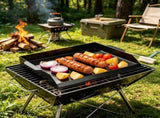20x16 Inch Carbon Steel Griddle, Universal Flat Top Rectangular Plate, Gas Grill Griddle for BBQ, 74769643