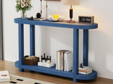 U_STYLE Modern Minimalist Ash Veneer Entryway Table with Streamlined Desktop Design, Suitable for N711P241273V
