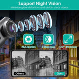 4K1080P Dual Dash Cam Front & Rear with WiFi & Free 64 GB Card 140&deg/120&deg Wide-Angle Loop 78880264