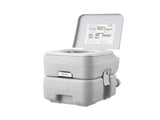 5.3 Gallon Portable Camping Toilet, with 3.2 Gal Flush Tank & Carry Bag, Push-Button Pressurized 48020629