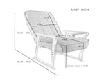 Modern adjustable lounge chair, with adjustable seat height and three-level lumbar angle adjustment, W244P459660