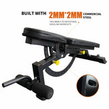 ZUN Weight Bench Adjustable Barbell Incline Decline Foldable Utility Workout 03464208