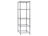 24"W x 14"D x 59"H -Shelf Freestanding Shelves, Silver 87665614