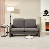 59" Sofa Small Couch for Living Room, Sherpa Fabric Upholstered Sofa Couch, Small W1765P172416