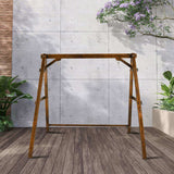 188*135*170cm 600lbs Fir Suitable For 4ft Swing Chair Wood Swing Frame Carbonized Color 77087585