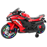 12V Electric Motorcycle for Kids, Powered Toy Motorcycle, Child Motorcycle Ride On with Light Wheels 68458242