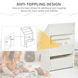 Kids Shelf Book/Storage Cabinet-White 19517984