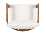 Premium Acacia Wood Outdoor Club Chair, Curved Tub Design, Water-Resistant Cushions, All-Weather N767P314269B
