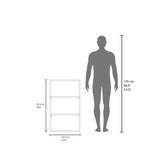 Eco 36" High Open 3-Tier Wall Cabinet, Wall Shelf, Storage Cabinet, Cube Shelf Bedroom, Office, B070P254760