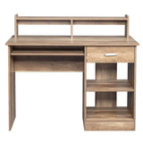 General Style Modern P2 15MM Chipboard Computer Desk Brown 57393287
