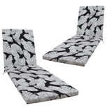 2 Pcs Set Indoor/Outdoor Chaise Lounge Chair Outdoor Furniture with Ties, Patio Seat W2911P277430