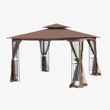10x10 Outdoor Patio Gazebo Canopy Tent With Ventilated Double Roof And Mosquito net 32388179
