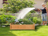 Wood Rectangular Garden Planter for Yard/Greenhouse, Light Brown 84326123
