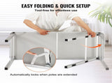 Folding Portable Bar Table, Tradeshow Podium Table for Indoor, Outdoor, Party, Picnic, Exhibition, 54839985