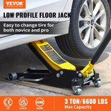 3 Ton Low Profile Aluminum Steel Racing Floor Jack Dual Pump Lift Car Auto 74686921