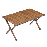 1-piece Folding Outdoor Table,Lightweight Aluminum Roll-up Rectangular Table for indoor, Outdoor W24183624