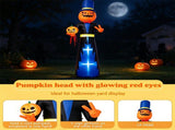 10FT Halloween Inflatable Pumpkin Gentleman with Rotating Pumpkin Head, Built-in Blower, Outdoor 80050289