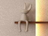 Adjustable 3-Color LED Sandstone Wall Decor with Simulated Green Plants - 3D Art Sculpture, Glass W2700P313029